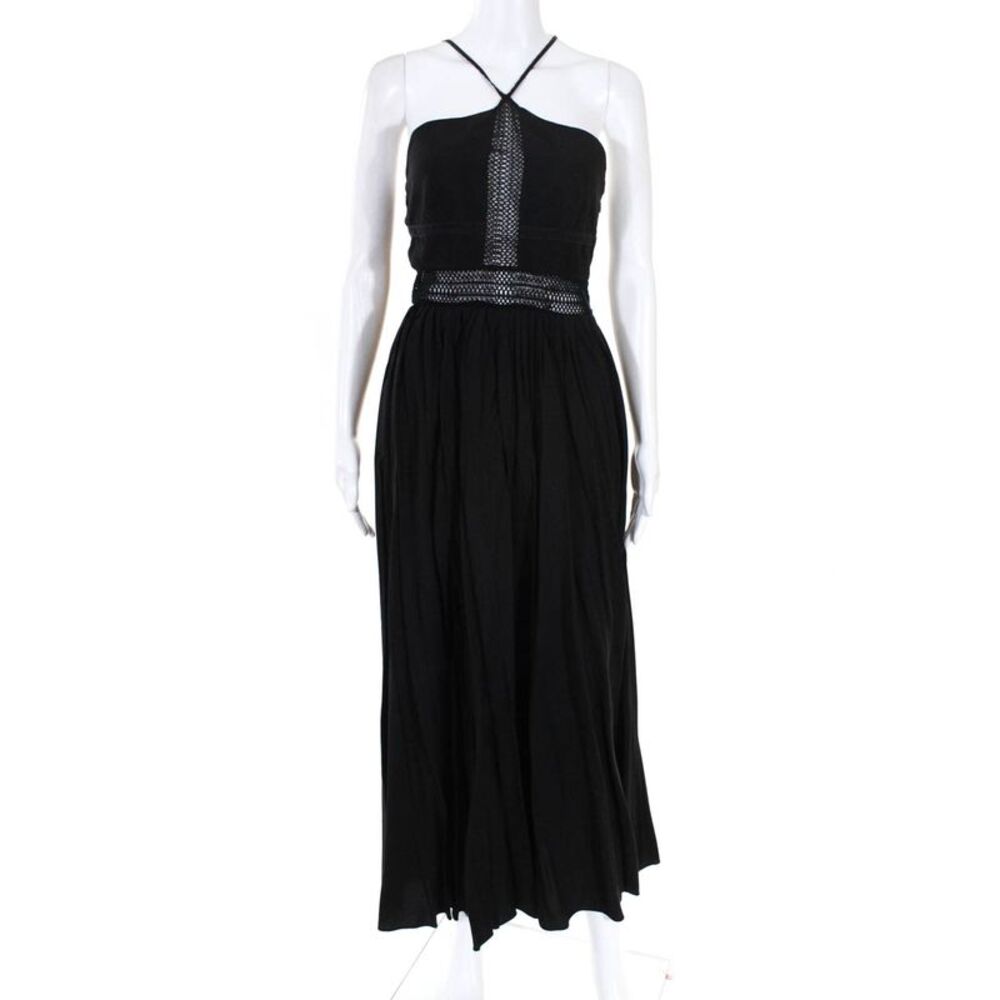 Stylestalker Womens Valley Path Lace A Line Maxi Dress Black Size Small 10329917